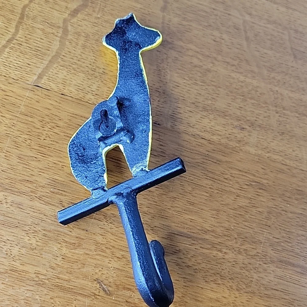 Cast Iron Giraffe Wall Hook Key Coat Towel Purse Hanger
